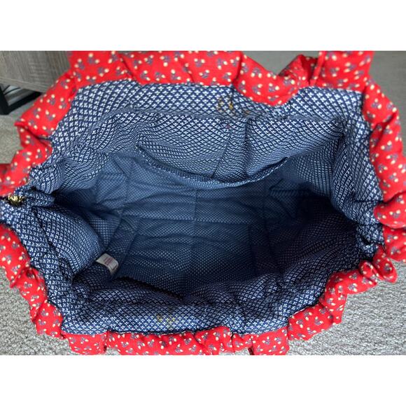 Holdings Vintage Red Quilted Tote Bag – Made in Marblehead, MA - Cottagecore - Picture 6 of 7